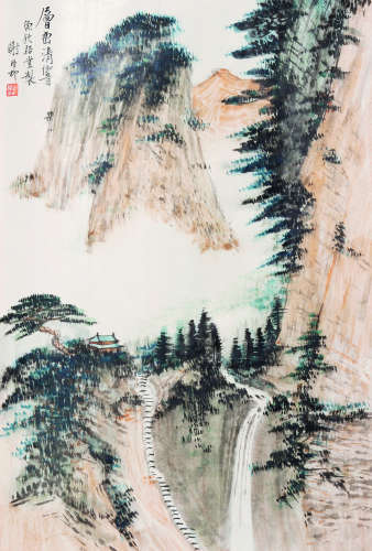 谢稚柳（1910～1997） 层峦清响 画册 设色纸本