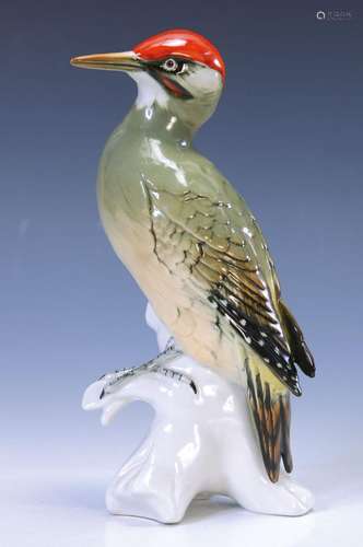 figurine, Ens Volkstedt, 1930s, pecker, painted in