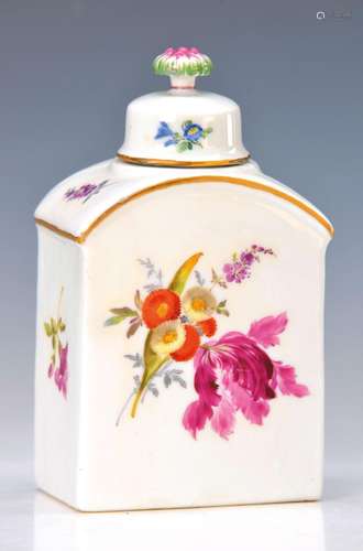 tea caddy, Meissen, end 18. th c., porcelain, both sides