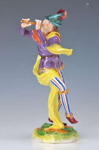 figurine, Volkstedt, 1.H.20th c., Pied Piper with flute