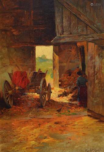 Carl Kehr, 1866 Nuremberg-1919 Neuenstein, farmer's