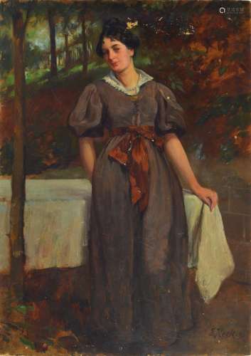 Emil Keck, 1867 Wildpoldsried-1935 Munich, Portrait of