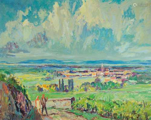 Karl Graf, 1902-1986 Speyer, Rebenland near Forst, so on