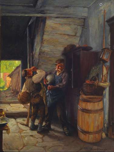 Richard Starcke, 1864 Naumburg-1945 Weimar, two drinkers