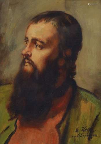 Emil Keck, 1867 Wildpoldsried-1935 Munich, portrait of
