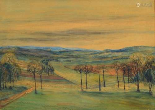 Eugen Croissant, 1898 Landau- 1976 Breitbrunn,landscape in