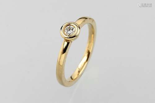 18 kt gold BOGNER ring with brilliant