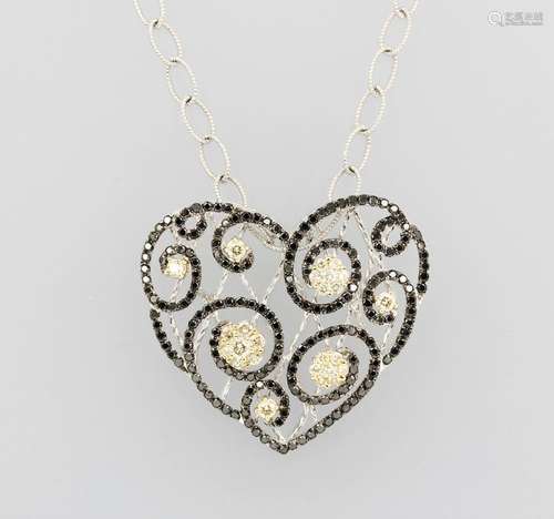 18 kt gold necklace with diamonds