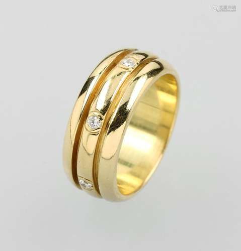 18 kt gold PIAGET ring with brilliants