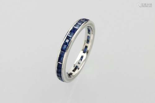 18 kt gold memoryring with sapphires