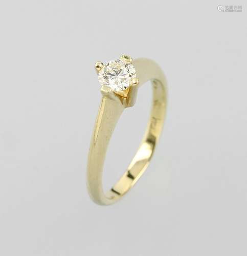 18 kt gold ring with brilliant