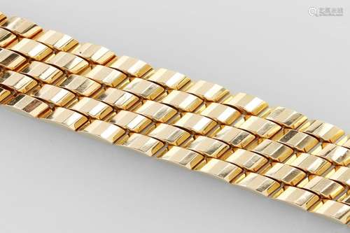 Wide 18 kt gold bracelet