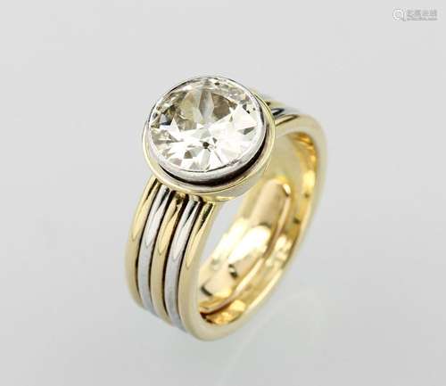 18 kt gold ring with diamond