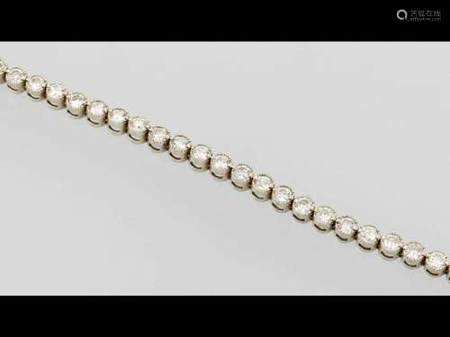 14 kt gold bracelet with brilliants