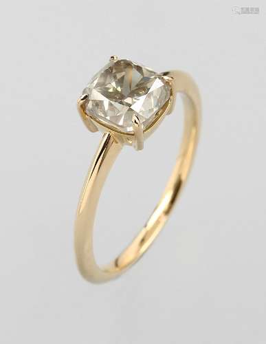 18 kt gold ring with diamond