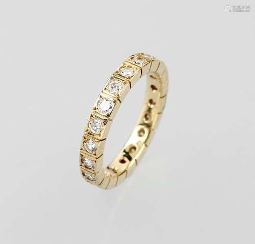 18 kt gold memoryring with brilliants