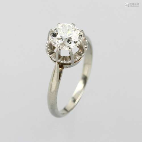 18 kt gold ring with diamond