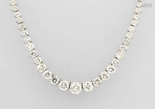 14 kt gold necklace with brilliants