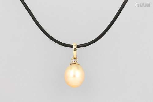 14 kt gold clippendant with fresh water cultured pearl