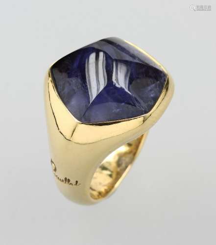 18 kt gold POMELLATO ring with iolite
