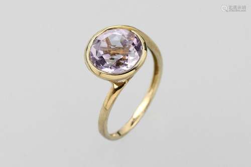 9 kt gold ring with amethyst