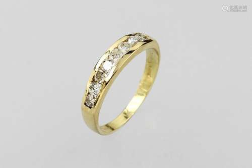 18 kt gold ring with brilliants