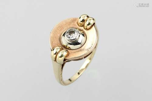 14 kt gold ring with diamond