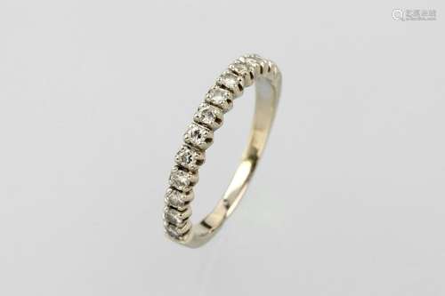 18 kt gold halfmemoryring with diamonds