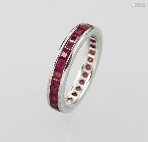 18 kt gold memoryring with rubies