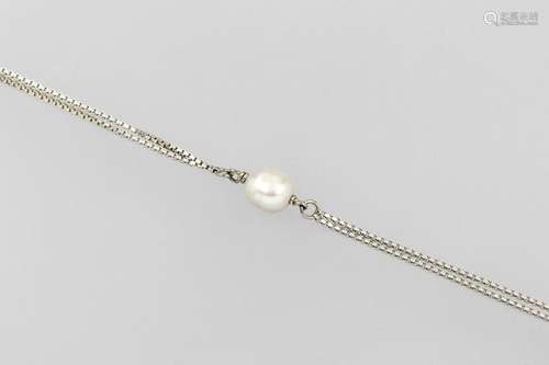 14 kt gold bracelet with cultured pearl