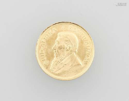 Gold coin, 1/2 Krugerrand, South Africa