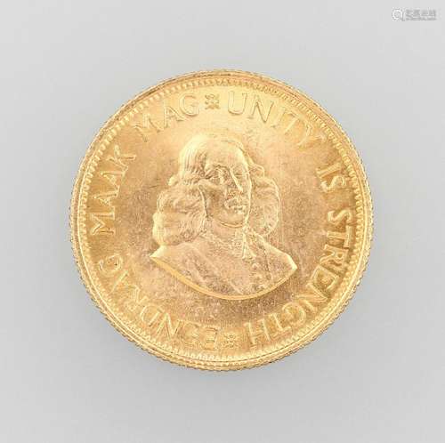 Gold coin, 2 Rand, South Africa, 1967