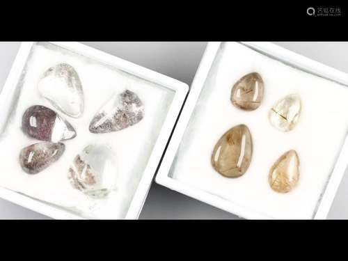 Lot 9 loose coloured stones