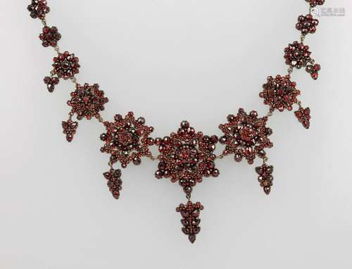 Necklace with garnets, Bohemia approx. 1880