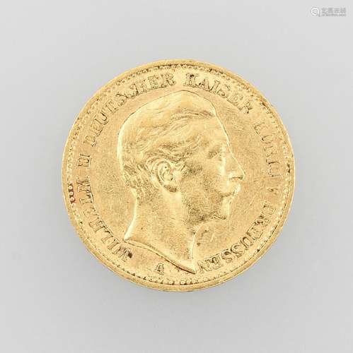 Gold coin, 20 Mark, German Reich