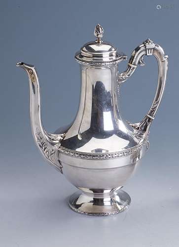 Coffee pot, France approx. 1900, silver 900