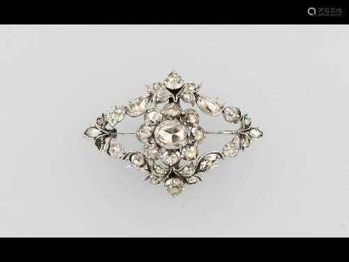 Brooch with diamonds approx. 1840/50s