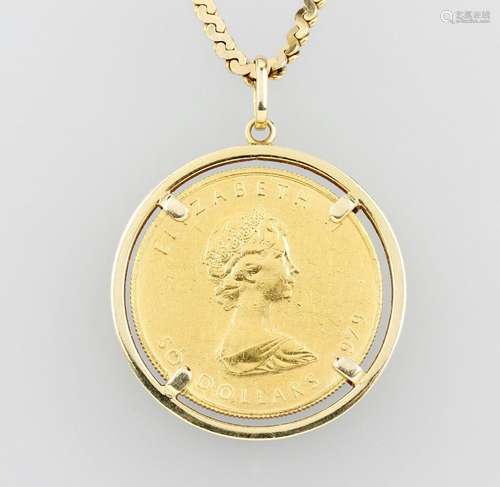 Coin pendant, 50 Dollar, Canada, 1979