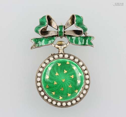 Ladies' jewellery watch with enamel