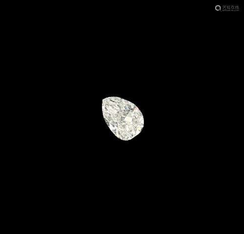 Loose diamond pear