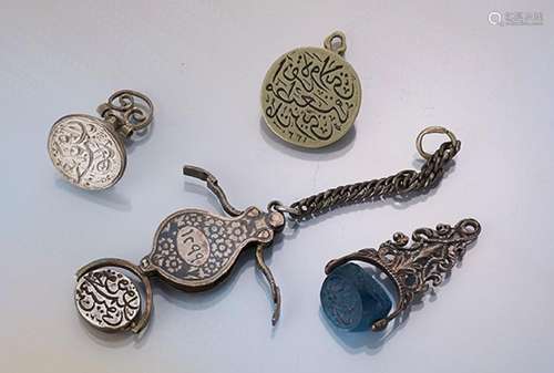 Collection of 11 seals, Ottoman, approx. 1850/1910