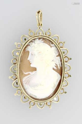 Pendant with cameo, England approx. 1870/80