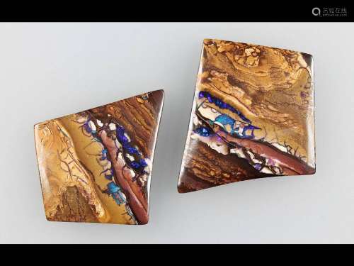 2 Boulder opal-plates