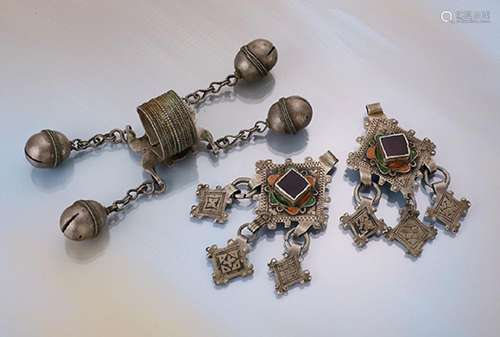 Lot in silver, Morocco/Atlas approx. 1900/10s