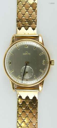 VINTAGE 18K ROSE GOLD ZENITH MECHANICAL WRISTWATCH