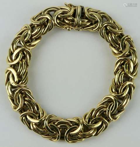 14KT Y GOLD ITAILIAN MULTI LINK BRACELET