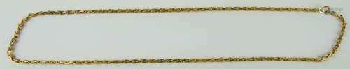 LARGE HEAVY 14KT Y GOLD LINK NECKLACE