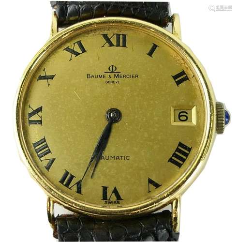 BAUME & MERCIER GENTLEMENS BAUMATIC WRIST WATCH