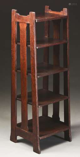 Stickley Brothers Tapered Magazine Stand, No. 4743.