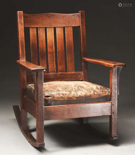 JM Young Humpback Armchair Rocker, No. 368.